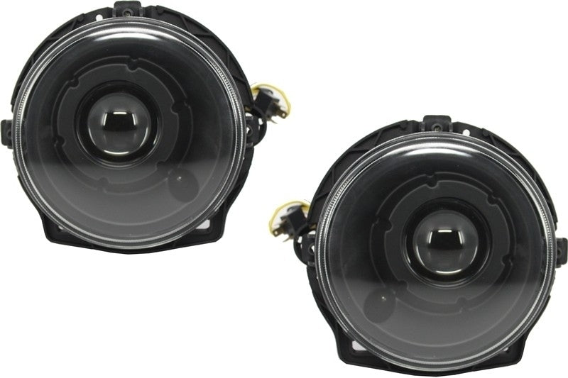 Black Bi-Xenon Headlights with White LED DRL Covers Suitable for Mercedes Class w463 