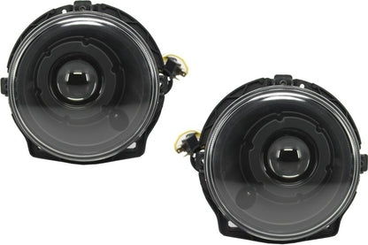 Black Bi-Xenon Headlights with White LED DRL Covers Suitable for Mercedes Class w463 