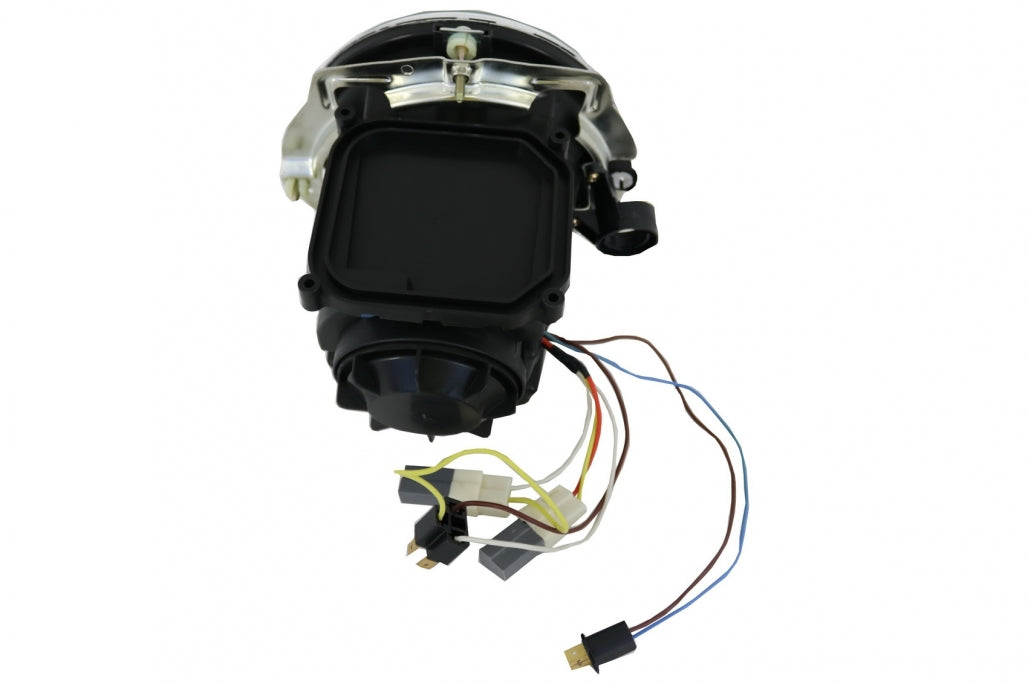 Fari anteriori cromati adatti per Mercedes Classe G W463 1989-2012 Bi-Xenon look