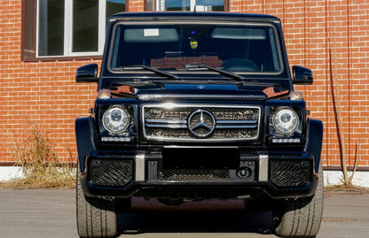 Fari anteriori cromati adatti per Mercedes Classe G W463 1989-2012 Bi-Xenon look