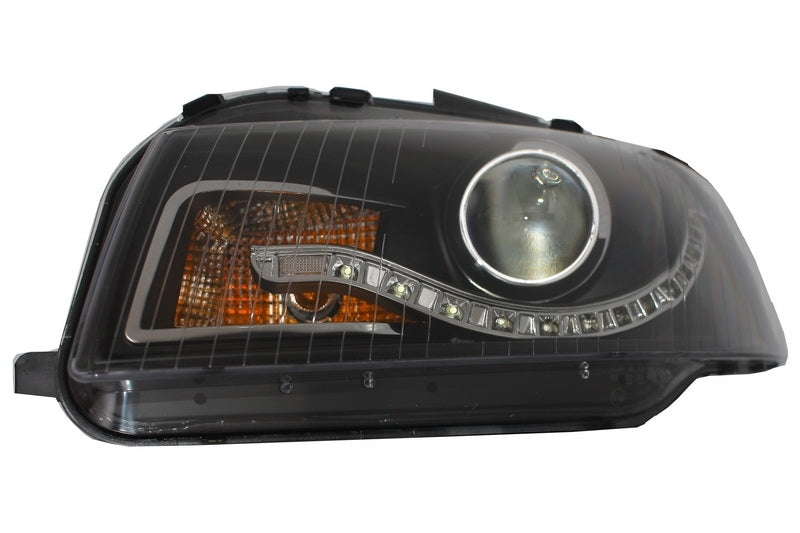 DAYLIGHT Headlights suitable for Audi A3 8P (05.2003-03.2008) DRL Black 