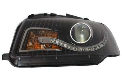 DAYLIGHT Headlights suitable for Audi A3 8P (05.2003-03.2008) DRL Black 