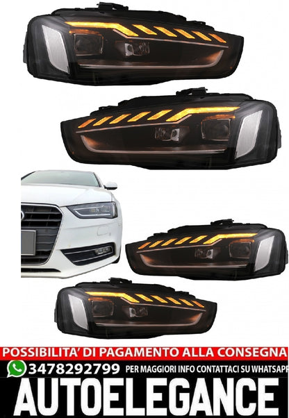 Fari full LED adatti per Audi A4 B8.5 Facelift (2012-2015) Dynamic