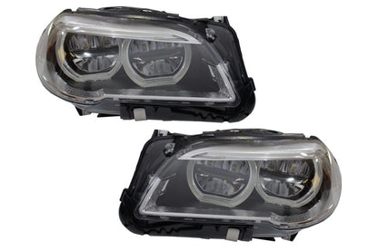 Fari Full LED adatti per BMW Serie 5 F10 F11 (2011-2013) Angel Eyes