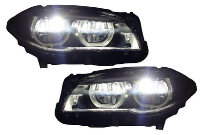 Fari Full LED adatti per BMW Serie 5 F10 F11 (2011-2013) Angel Eyes