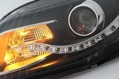 Fari LED DRL DAYLIGHT adatti per Audi A4 B7 (11.2004-03.2008) Nero