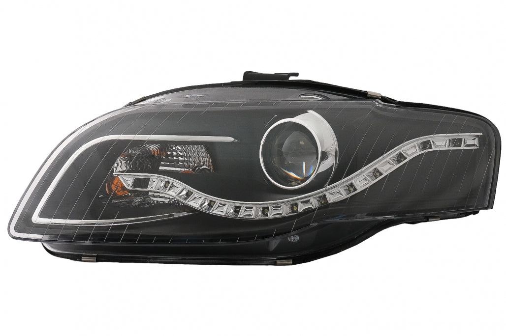 Fari LED DRL DAYLIGHT adatti per Audi A4 B7 (11.2004-03.2008) Nero