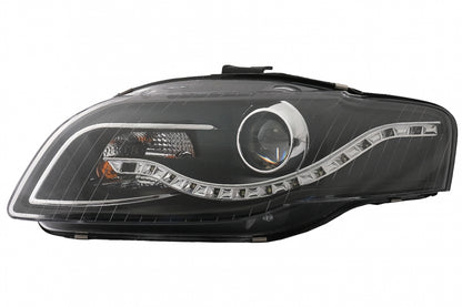 Fari LED DRL DAYLIGHT adatti per Audi A4 B7 (11.2004-03.2008) Nero