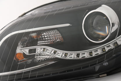Fari LED DRL DAYLIGHT adatti per Audi A4 B7 (11.2004-03.2008) Nero