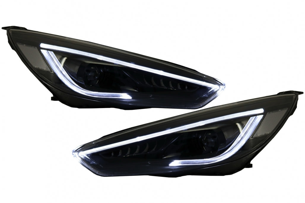 Fari LED DRL adatti per Ford Focus III Mk3 (2015-2017) Design Bi-Xenon