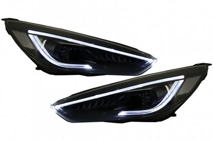 Fari LED DRL adatti per Ford Focus III Mk3 (2015-2017) Design Bi-Xenon