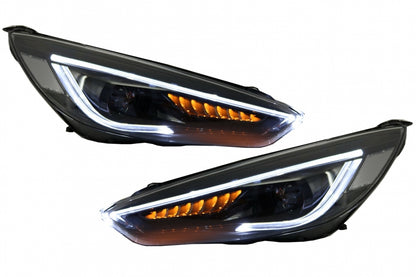 Fari LED DRL adatti per Ford Focus III Mk3 (2015-2017) Design Bi-Xenon