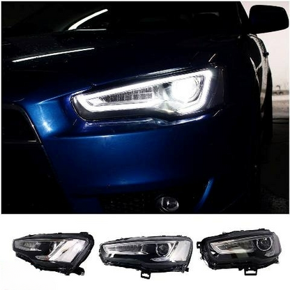Fari LED DRL adatti per MITSUBISHI Lancer (2007-2017) Doppio proiettore