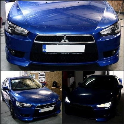 Fari LED DRL adatti per MITSUBISHI Lancer (2007-2017) Doppio proiettore