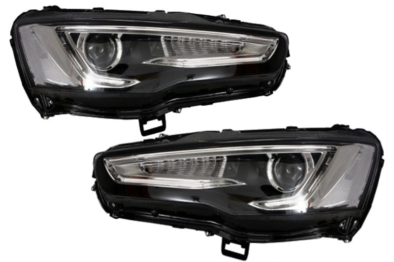 Fari LED DRL adatti per MITSUBISHI Lancer (2007-2017) Doppio proiettore