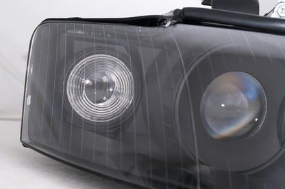 ⭐Headlights suitable for Audi A4 B6 (2000-2004) RHD or LHD Black⭐