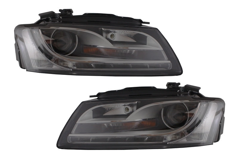 Fanali anteriori con luci diurne a LED adatti per AUDI A5 07-11 xenon