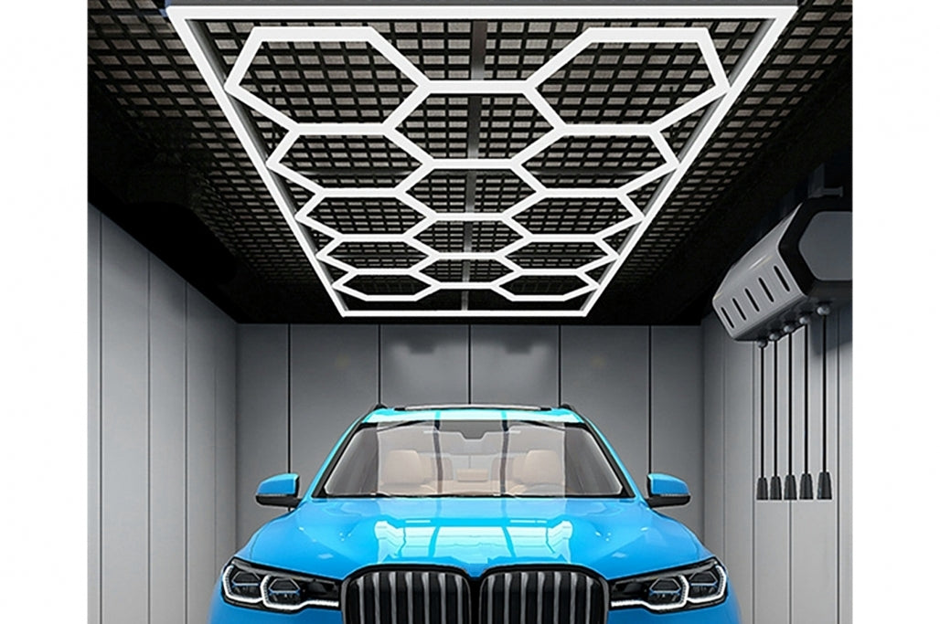 💕Sistema di illuminazione da soffitto a nido d'ape esagonale 3,94 x 2,29 m,  💕
