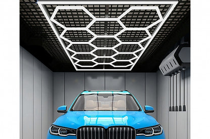 💕Sistema di illuminazione da soffitto a nido d'ape esagonale 3,94 x 2,29 m,  💕