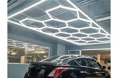 💕Sistema di illuminazione da soffitto a nido d'ape esagonale 3,94 x 2,29 m,  💕