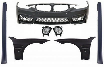 Kit Paraurti Anteriore con Parafanghi adatto per BMW Serie 3 2011-2018