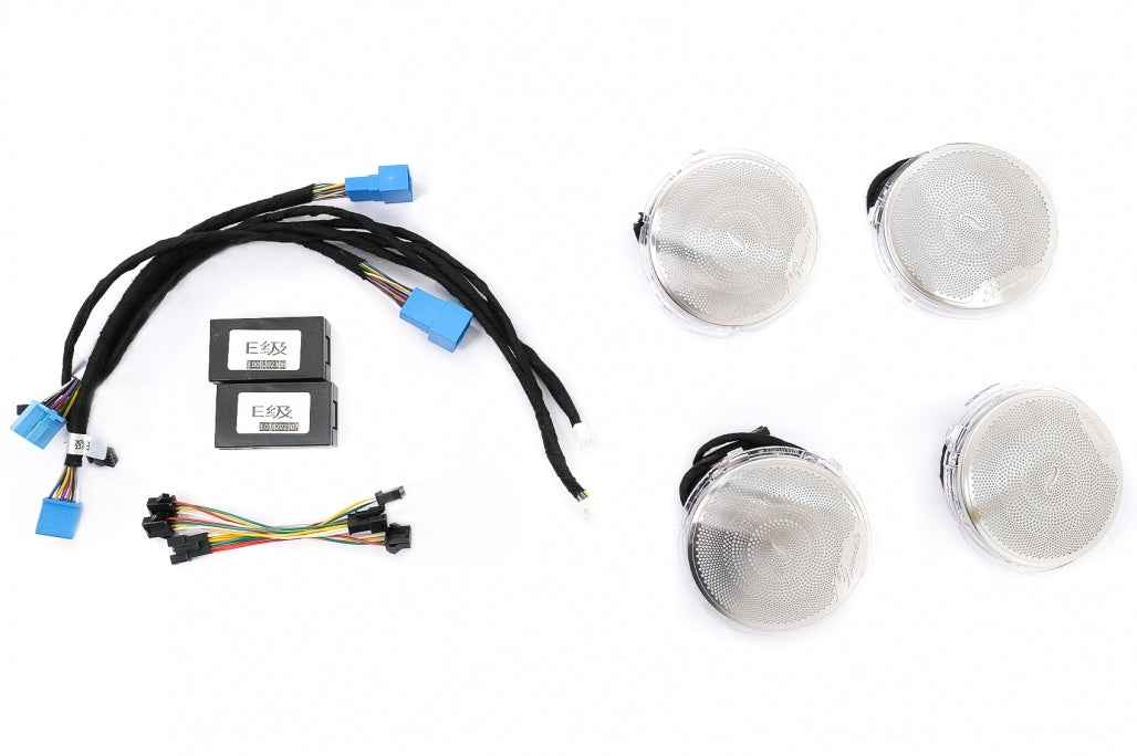 Kit Copertura Altoparlante PER Mercedes Classe E W213 S213 C238  2019-2023 LED AMBIENT