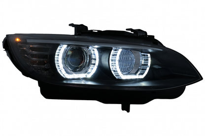 🔥LED Angel Eyes Headlights Suitable for BMW 3 Series E92 E93 06-10 with Xenon Black🔥 
