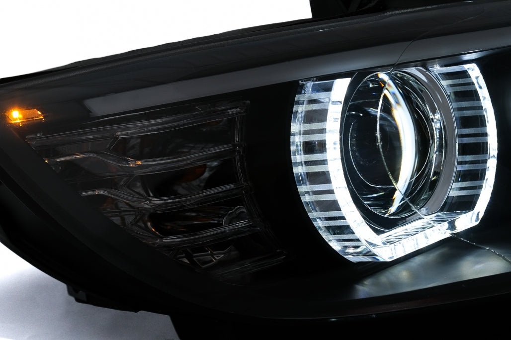 🔥LED Angel Eyes Headlights Suitable for BMW 3 Series E92 E93 06-10 with Xenon Black🔥 