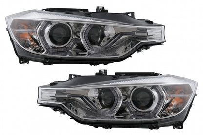 LED DRL Angel Eyes Headlights suitable for BMW 3 Series F30 F31 LCI Sedan Touring (2015 