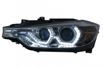 LED DRL Angel Eyes Headlights suitable for BMW 3 Series F30 F31 LCI Sedan Touring (2015 