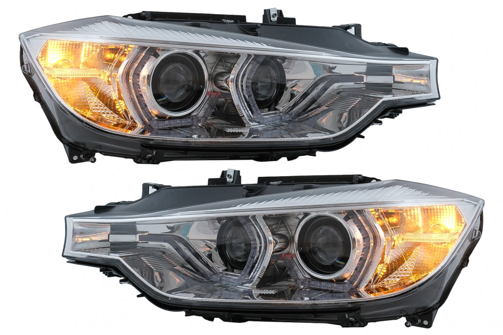 Fari LED DRL Angel Eyes adatti per BMW Serie 3 F30 F31 LCI Berlina Touring (2015