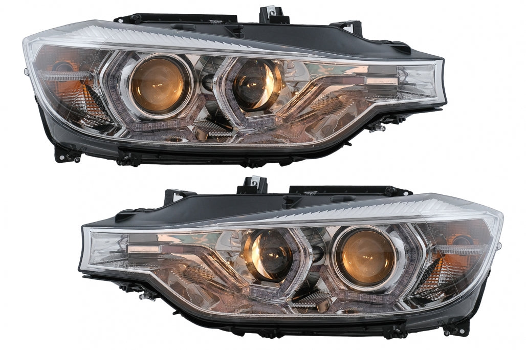 Fari LED DRL Angel Eyes adatti per BMW Serie 3 F30 F31 LCI Berlina Touring (2015