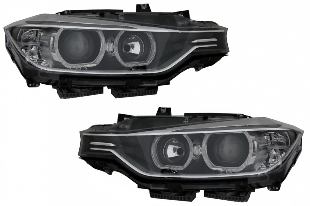 Fari a LED DRL Angel Eyes con proiettore adatto per BMW Serie 3 F30 F31