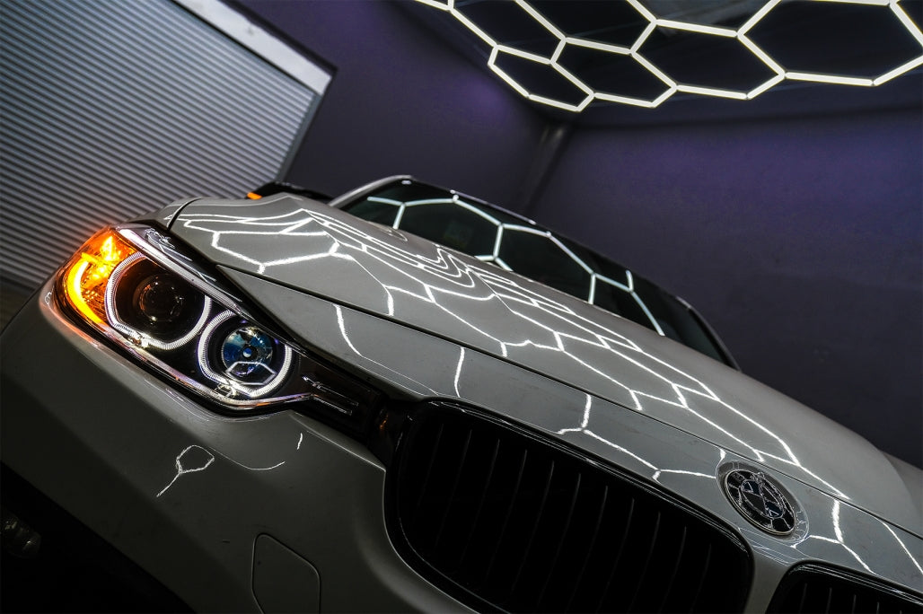 Fari a LED DRL Angel Eyes con proiettore adatto per BMW Serie 3 F30 F31