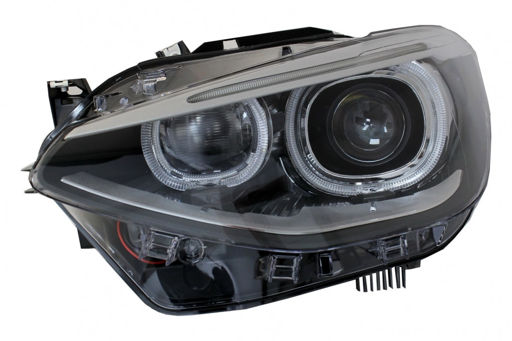 Fari anteriori a LED DRL Angel Eye adatti per BMW Serie 1 F20 F21 (2011-2014)