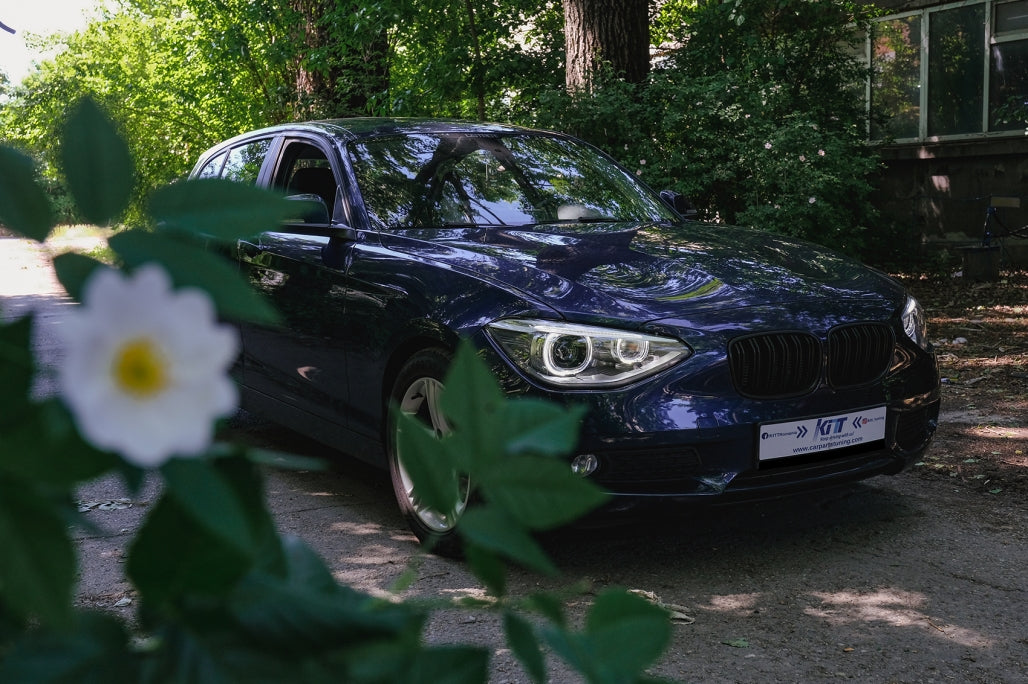 Fari anteriori a LED DRL Angel Eye adatti per BMW Serie 1 F20 F21 (2011-2014)