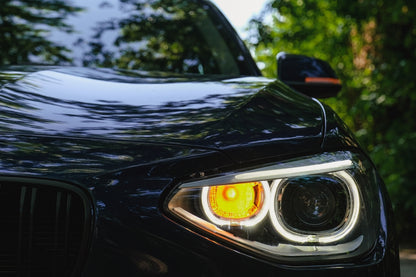 Fari anteriori a LED DRL Angel Eye adatti per BMW Serie 1 F20 F21 (2011-2014)