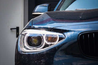 Fari anteriori a LED DRL Angel Eye adatti per BMW Serie 1 F20 F21 (2011-2014)