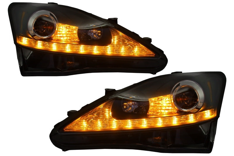 Fari anteriori DRL Indicatori di direzione adatti per LEXUS IS XE20 (2006-2013)