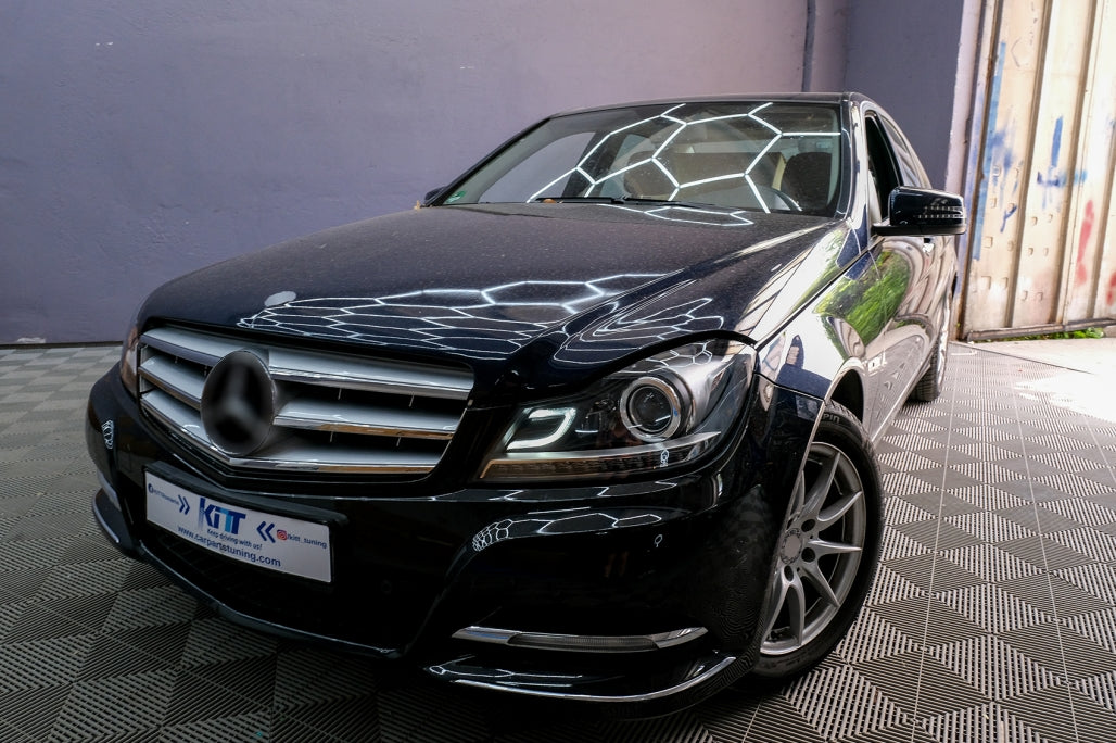 Fari anteriori DRL a LED adatti per Mercedes Classe C W204 S204 C204 2011-2014