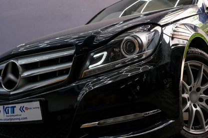 Fari anteriori DRL a LED adatti per Mercedes Classe C W204 S204 C204 2011-2014