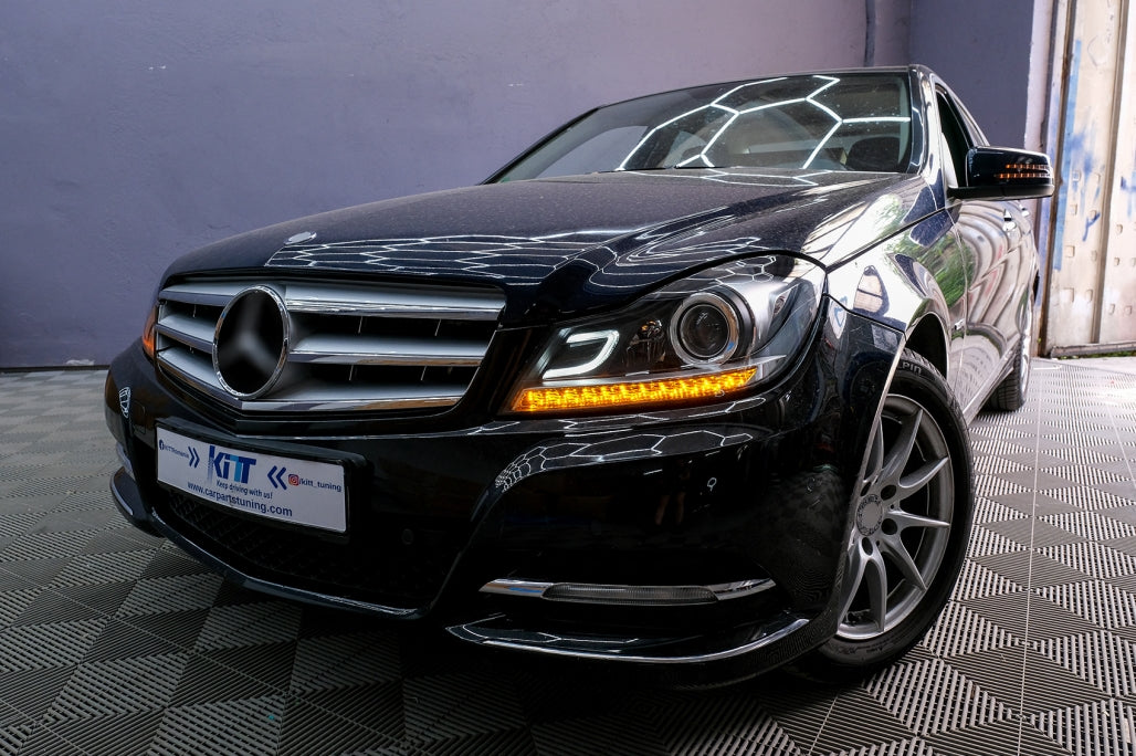 Fari anteriori DRL a LED adatti per Mercedes Classe C W204 S204 C204 2011-2014