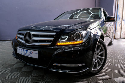 Fari anteriori DRL a LED adatti per Mercedes Classe C W204 S204 C204 2011-2014