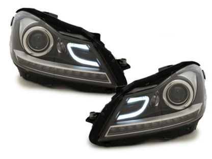 Fari anteriori DRL a LED adatti per Mercedes Classe C W204 S204 C204 2011-2014