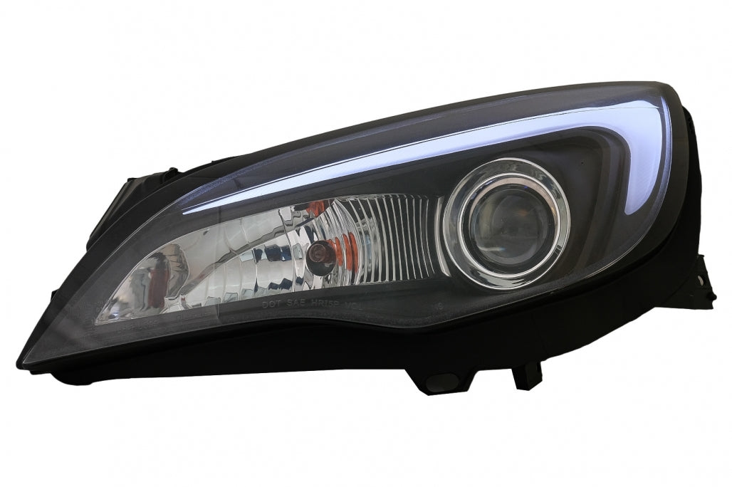 Fari anteriori a LED DRL adatti per Opel Astra J (2010-2015) TUBO LUCE NERO
