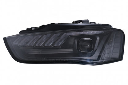 LED DRL Xenon Headlights Suitable for AUDI A4 B8.5 Facelift (2012-2015) Dynamic Sequential Turn Signal Light Black