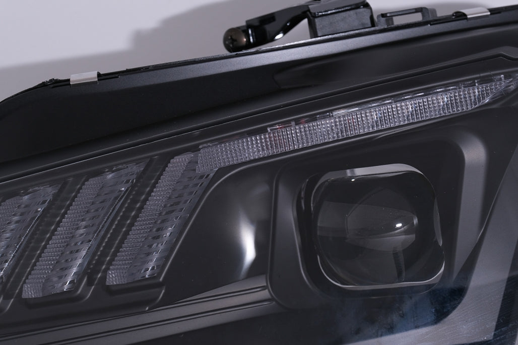 LED DRL Xenon Headlights Suitable for AUDI A4 B8.5 Facelift (2012-2015) Dynamic Sequential Turn Signal Light Black