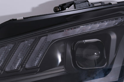 LED DRL Xenon Headlights Suitable for AUDI A4 B8.5 Facelift (2012-2015) Dynamic Sequential Turn Signal Light Black