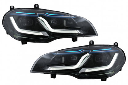 Fari a LED adatti per BMW X5 E70 (2007-2014) Conversione da HID a LED Nero