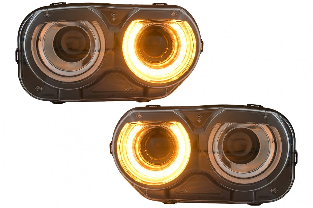 ⭐Fari LED adatti per Dodge Challenger (2015-2023) Nero⭐